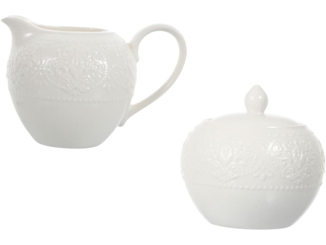 Juego De 2 Azucareros Y Jarra De Leche De Cerámica Ecológicos, Recipiente De 250 Ml.