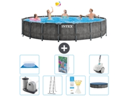 Intex Piscina Prism Frame Redonda - 549x122 Cm - 8-peças S616