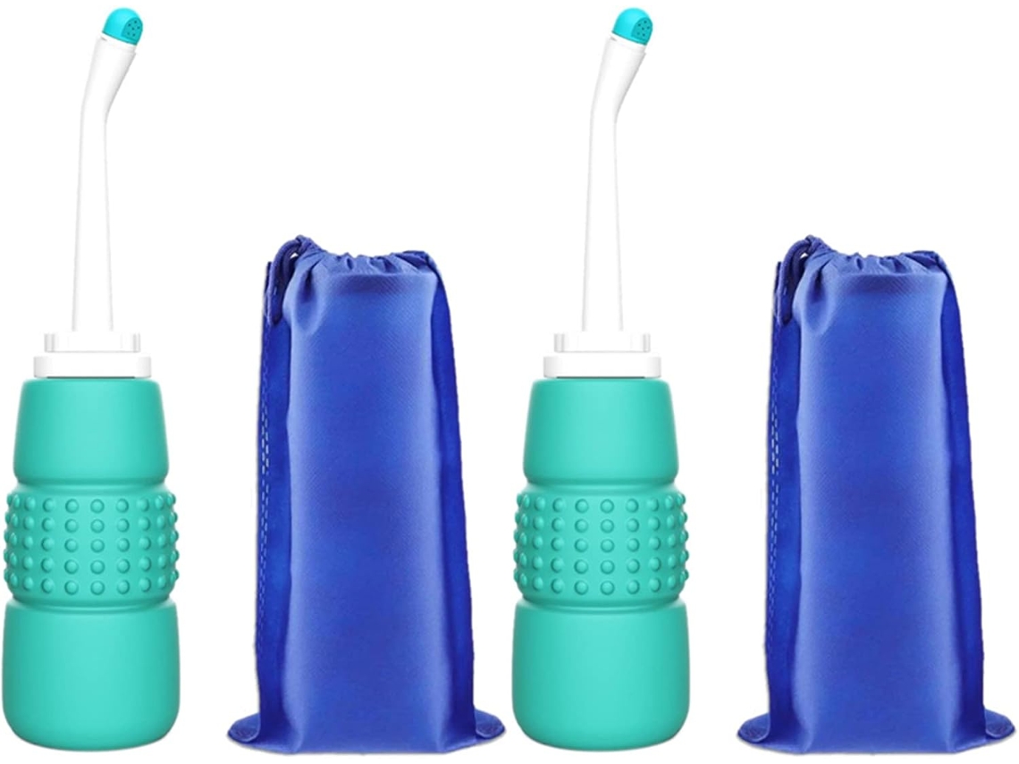 Moonsun 2x Pulverizador De Bidé Portátil Mejorado De Viaje De 350 Ml Herramienta De Limpieza Personal