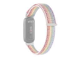 Pulsera para Fitbit Luxe, correa de nailon, correa de reloj arcoíris Chennnls