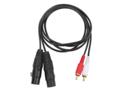 Cable Adaptador De Micrófono Hifi De 1,5 M, Ofc, Macho Doble A Hembra Doble Xlr, Amplificador Y Mezclador.