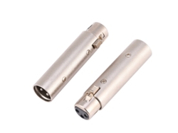 2 Adaptadores Xlr Macho A Hembra De 3 Pines Para Cableado De Audio De Micrófono