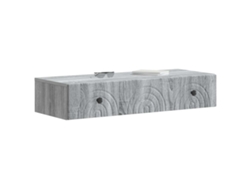Maison Exclusive - Mesa Lateral Montada En La Pared Gris Sonoma