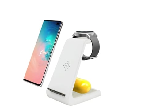 Estación de Carga Rápido Certificado Qi Nota para Samsung Galaxy S10/10/S9/S10+/S8 YIZHOOD Blanco