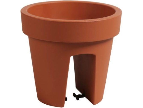 Maceta PROSPERPLAST Lofly Railing (Naranja - 24.5 x 24.5 x 22.5 cm)