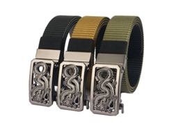 Cinturón Táctico Gris enniu De 125 Cm Con Hebilla Metálica De Nailon Estilo Militar Para Exteriores Informal Para Hombres Y Mujeres