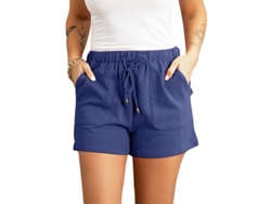2026-pantalones Cortos Deportivos Para Mujer Con Cintura Elástica Y Cordón Para Gimnasia Y Correr De Poliéster