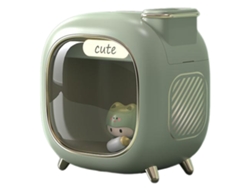 Humidificador Digitallab Mini Cartoon, compatible con aromaterapia, recargable (verde)