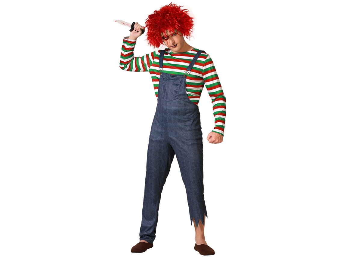 Disfraz de Muñeco de Halloween Multicolor con Disfraz de Mono Hombre Adulto XL ATOSA