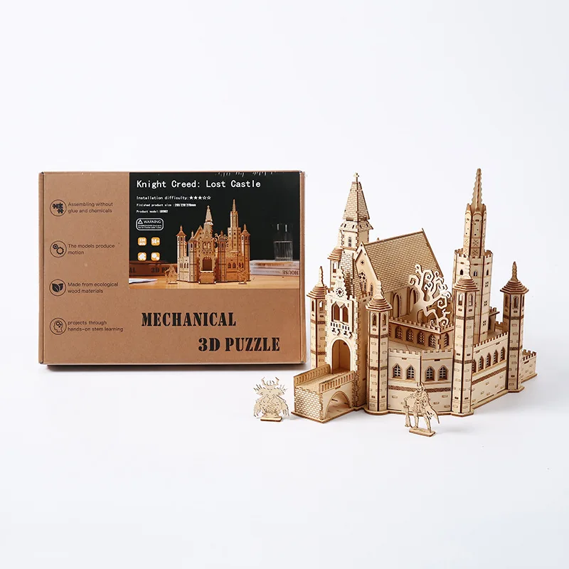 Modelo 3d De Madera De Un Castillo Imperial Retro