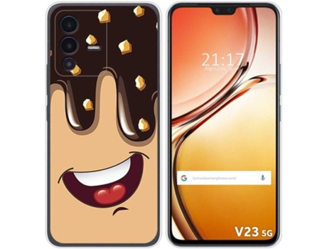 Carcasa para Vivo V23 5G TUMUNDOSMARTPHONE Dibujos Helado Chocolate Multicolor