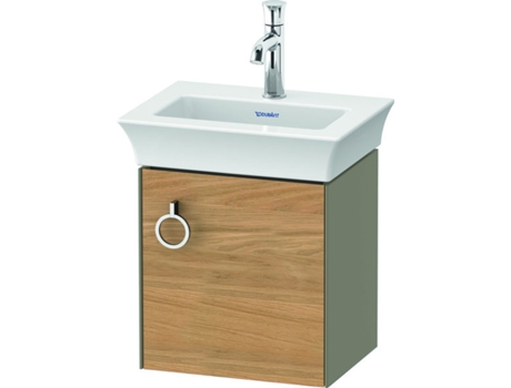 DURAVIT Tulip blanco, mueble de tocador colgado en la pared, ancho 384 x fondo 298mm, con 1x tope de puerta a la derecha, con tirador, WT4250R