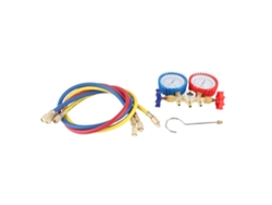 Conjunto De Manómetro Múltiple Ca R134a Kit De Refrigeración Hvac Resistente A La Corrosión Con 3 Tubos