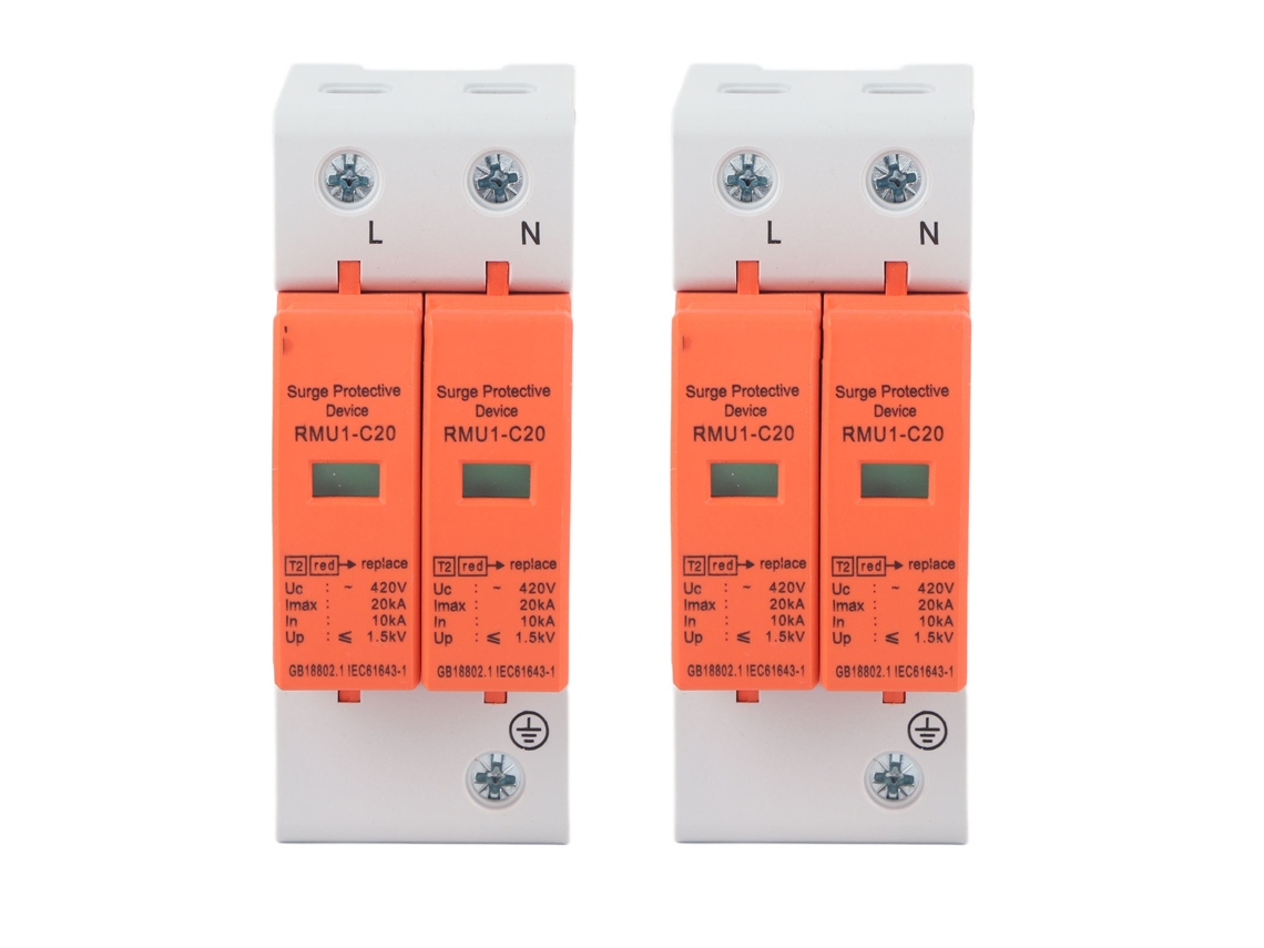 Protectores Contra Sobretensiones Spd 2p 420v Para Circuitos Residenciales