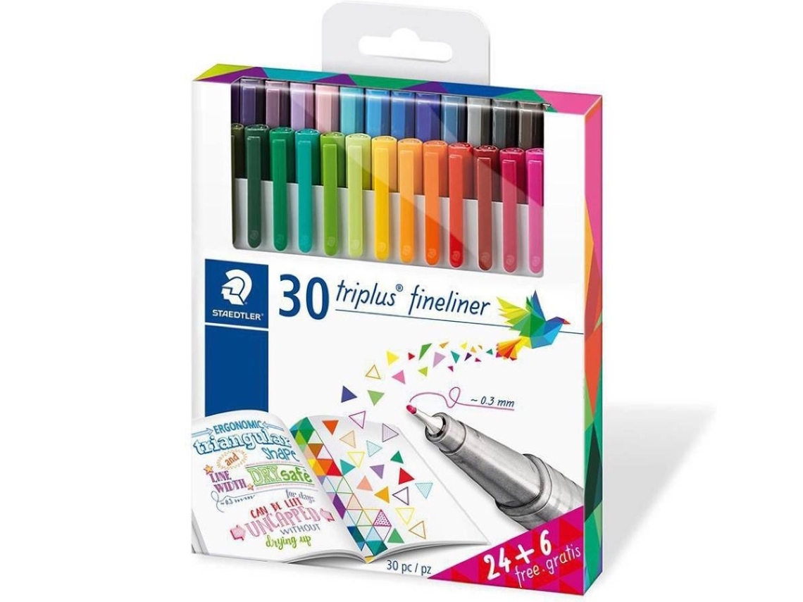 Bolígrafos Fineliner STAEDTLER Triplus 334 Punta Fina (Surtida)