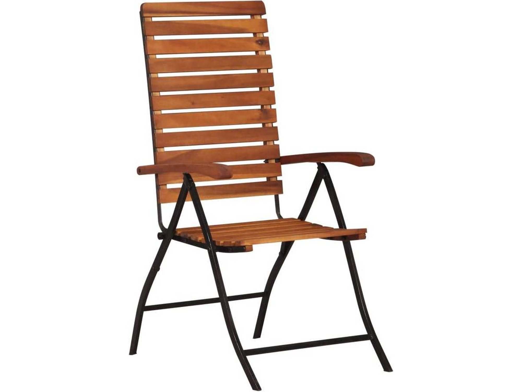 Vidaxl 2x Madera acacia maciza sillas reclinables asientos terraza patio porche mobiliario muebles decoración exterior casa hogar conjunto 2 44391