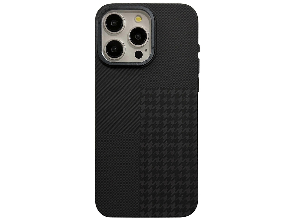 Funda Fina Con Diseño De Cuadrícula Y Carcasa Rígida De Policarbonato Para Iphone 14 Pro