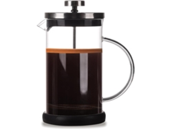 Cafetera De Émbolo Con Filtro De 600 Ml, Con Filtro, Vidrio Resistente Al Calor, Apta Para Lavavajillas, Color Negro.