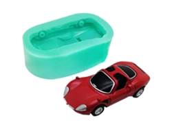 Molde De Silicona Con Forma De Coche De Carreras Para Pasteles, Chocolate, Pudín, Jabón Y Velas Caseras.