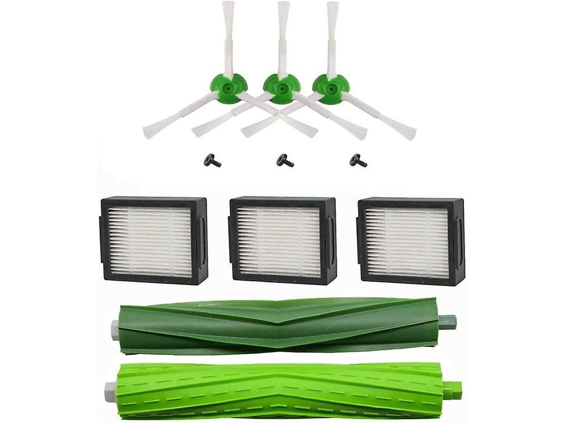 Kit De Piezas De Repuesto Compatible Con Roomba I7 I7+ E5 E6 E7 - Cepillos Laterales Rodillos Y Filtros Hepa