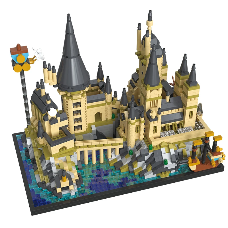 (2700 Piezas) Nuevo Mini Mundo Mágico Castillo Medieval Harry Moc Modelo De Bloques De Construcción Juguete Diy