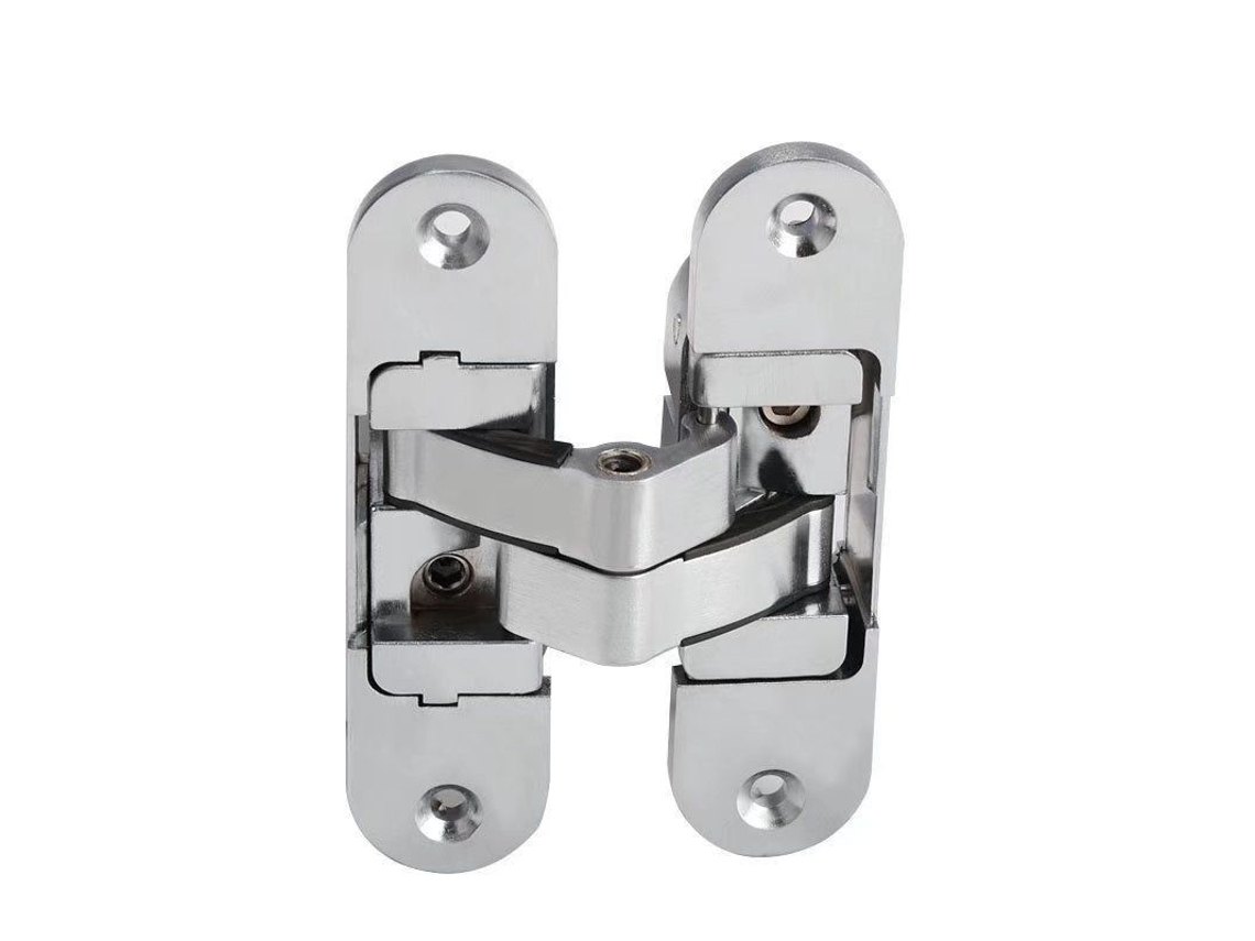 Anclaje Oculto 3d Para Puertas Plegables, Acero Inoxidable Satinado, 2 Piezas, 8*135*140 Mm