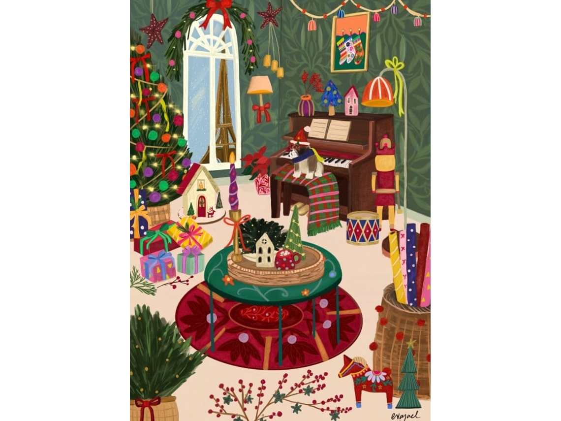 Rompecabezas navideño de París de Pieces Peace, juego de rompecabezas de 500 piezas