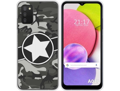 Carcasa Samsung Galaxy A03s TUMUNDOSMARTPHONE Camuflaje 02 Multicolor