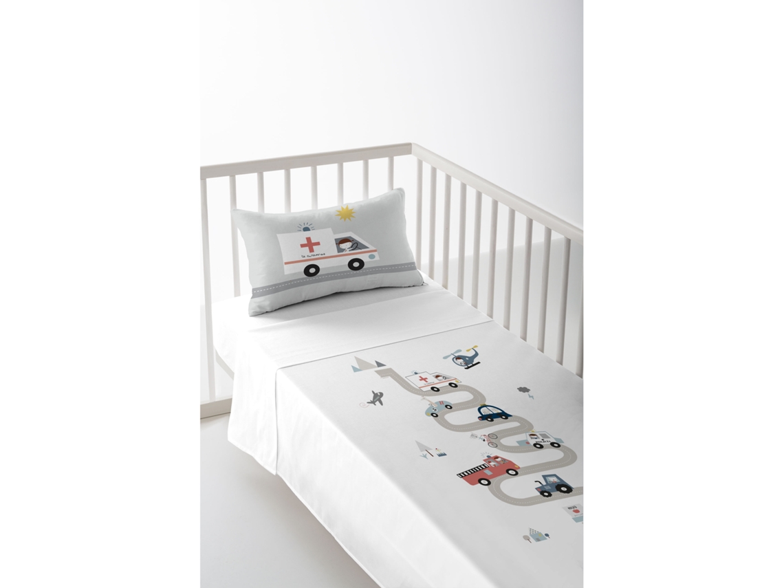 SÁBANA ENCIMERA CON FUNDA DE ALMOHADA INFANTIL CUNA 60 EXTRA SUAVE FABRICADO EN ESPAÑA TRANSPORTES HACIENDO EL INDIO
