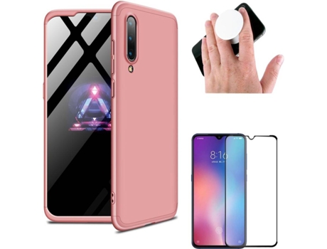 Carcasa, Protector y Popsocket Xiaomi Mi 9 Slim armor 360º Rosa