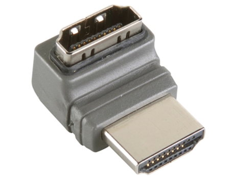 HDMI de alta velocidad con adaptador Ethernet Conector HDMI en ángulo de 270 - HDMI hembra Gris NEDIS