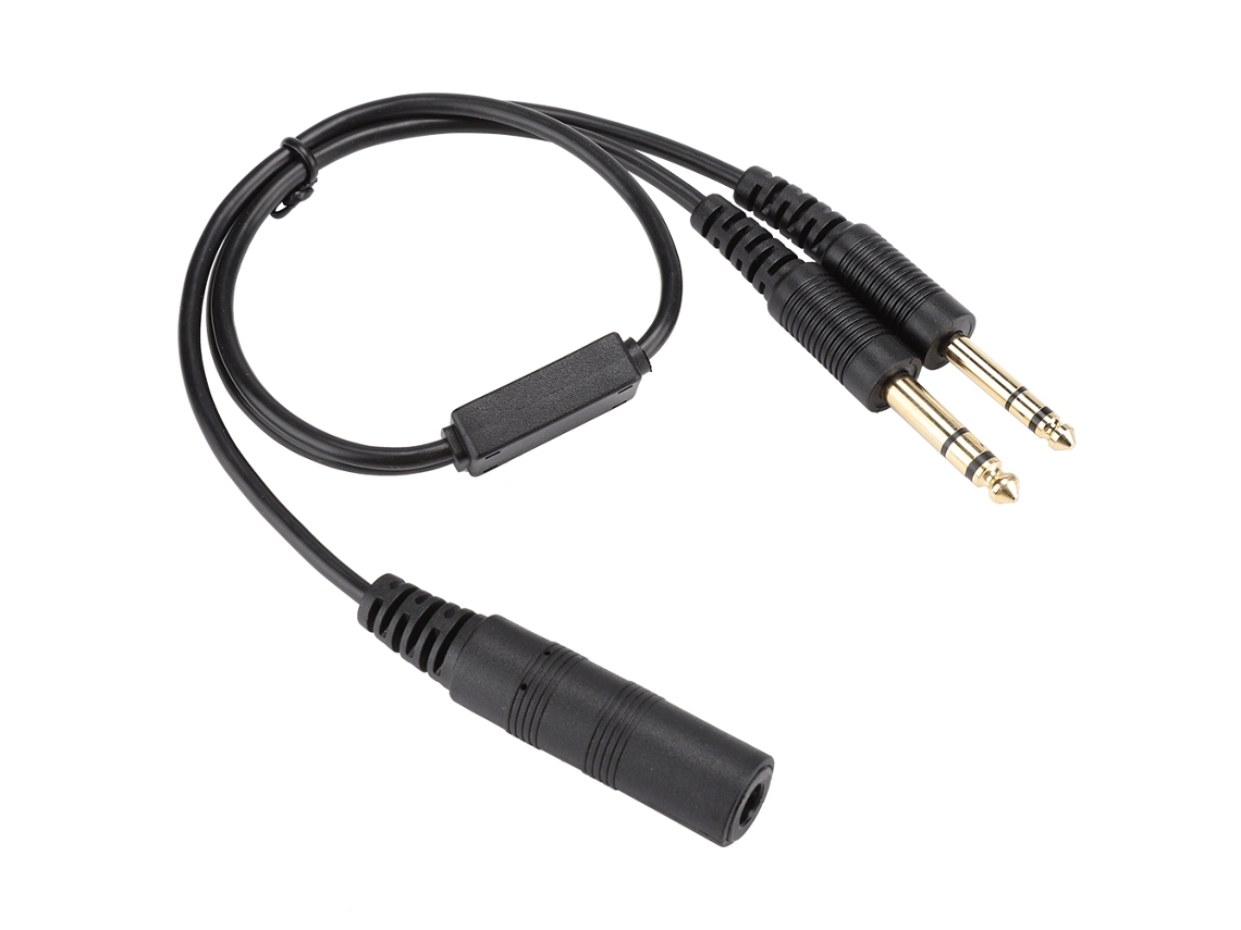 Adaptador Universal Para Auriculares De Aviación H-ga Helicopter Para Cable David Clark