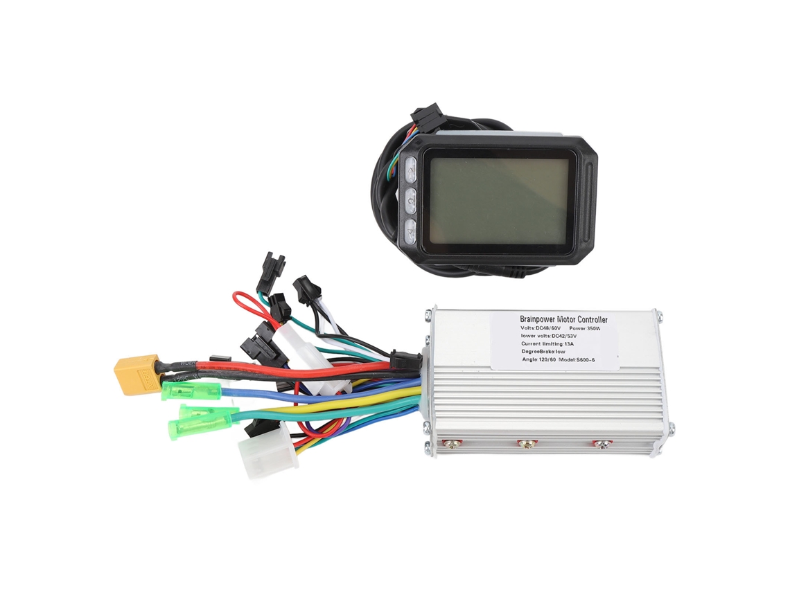 2026-controlador De Motor Brushless 48-60v 350w Con Panel Lcd S600 Para Bicicleta Eléctrica Patinete