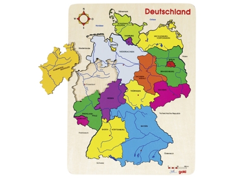 Puzzle GOKI Germany II Rompecabezas de figuras 16 pieza(s) Educación