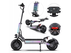 Patinete eléctrico Ootd T90 con doble tracción, motor de 4200 W, batería de 60 V y 31,2 Ah, velocidad máxima de 85 km/h, neumáticos de 13 pulgadas y aplicación.
