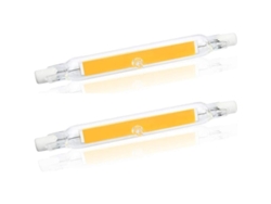 Bombilla Led Cob R7s De 78 Mm J78, 5 W, 500 Lúmenes, 2700 K, Equivalente A Una Bombilla Halógena De 30 W-50 W, 2 Unidades.