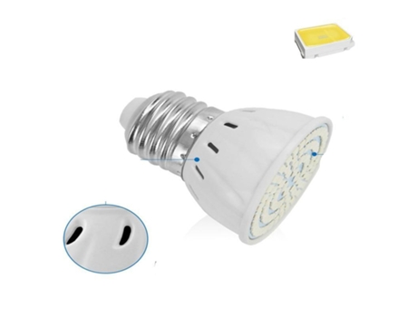 Lámpara Led SLOWMOOSE Lámpara de Espectro Completo para Plantas Semillas Flor Invernadero Hidroponía (60 Leds - Mr16)