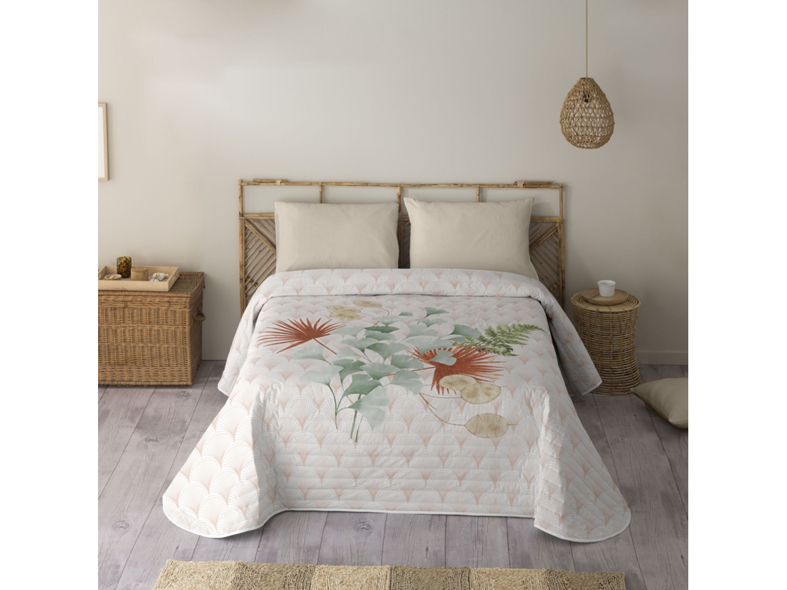 NATURALS - Colcha Bouti Estampado - Gramaje 70 Gramos - Cama 90 - JADE