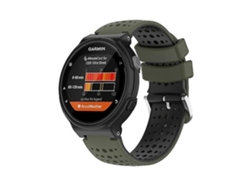 Correa de silicona para reloj Garmin Forerunner 630 Amygreen Black Chennnls