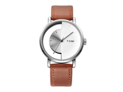 Reloj de cuarzo unisex Tomi T080 con diseño hueco y semitransparente Hengrongshen