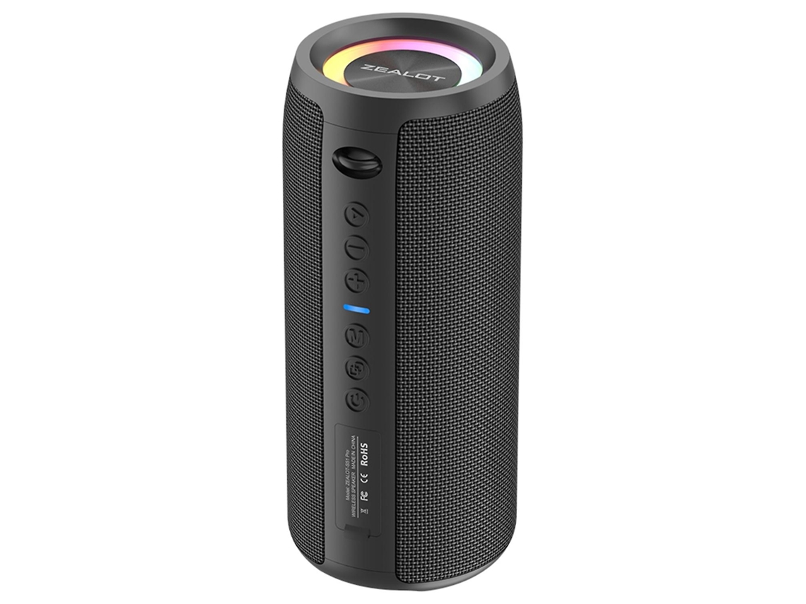 Zealot S51pro - Altavoz inalámbrico Bluetooth pequeño, resistente al agua IPX7, batería de larga duración de 6000 mAh, subwoofer portátil Chennnls