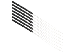 Agujas para extensiones de cabello con lazo de plástico, ligeras y prácticas para uso doméstico y de salón.