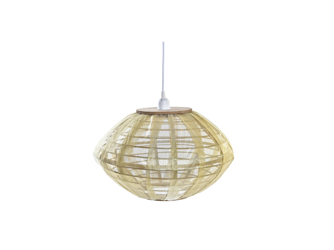Lampara Techo Bambú Natural Marron 42x42x26cm