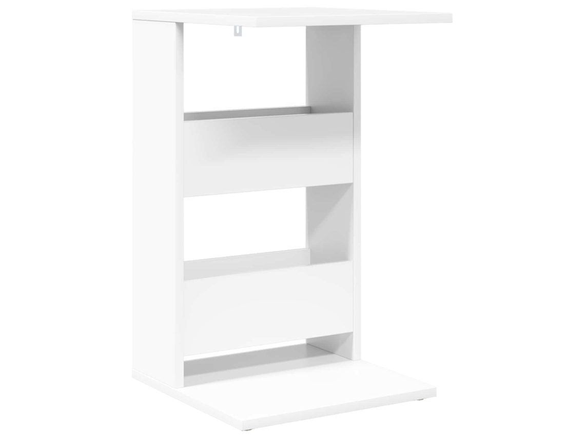 Mesa auxiliar blanca MAISON EXCLUSIVE en madera procesada 40x35x60,5 cm