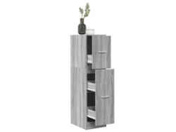 Mueble Boticário Derivados Madera Gris Sonoma MAISON EXCLUSIVE (30x41x118 cm)