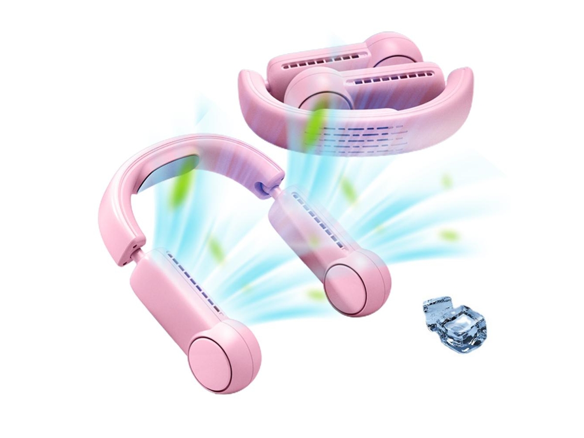 Ventilador de cuello plegable portátil recargable sin aspas