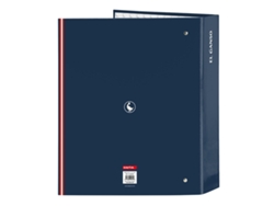 Carpeta de anillas EL GANSO Classic Azul marino A4 27 x 33 x 6 cm