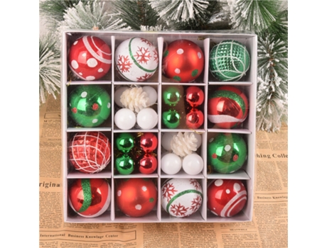 42 piezas decoración de árbol de Navidad con bolas navideñas