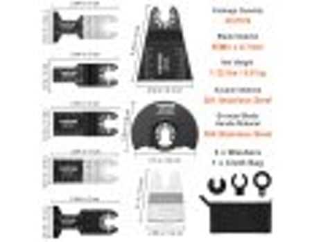 VEVOR Kit de cuchillas multiherramienta 30 piezas 8 tipos walter bosch hitachi chicago