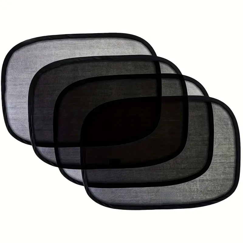 Parasoles para ventanillas laterales de coche, antideslumbrantes y con protección UV (paquete de 4)